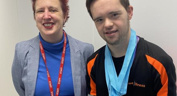 Nescot intern makes us proud with his continued swimming success