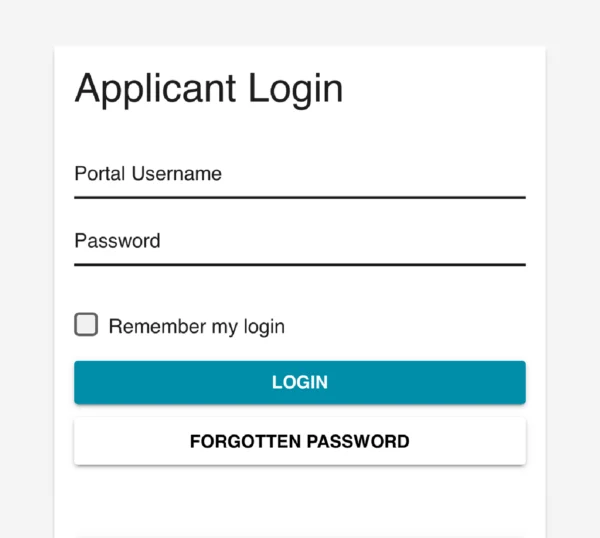 Nescot App Login Screenshot