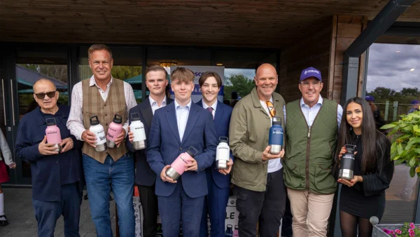 Students from Nescot's Business and Entrepreneurship course showcase The WalkBottle alongside guests such as Tom Kerridge and Touker Suleyman a Peter Jones Foundation event following their success in the national Tycoon Enterprise Competition.
