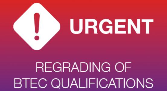 Pearson announcement about the regrading of BTEC qualifications