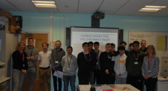 Computing students fundraising for children's charity