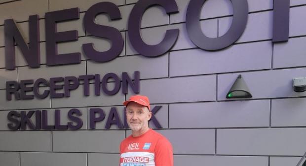 Nescot teacher running London Marathon