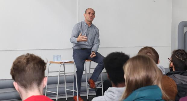 Former BBC and Sky executive speaks to students about his career